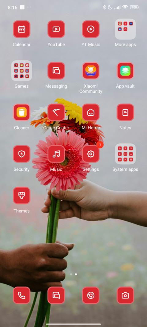 Floral screenshot