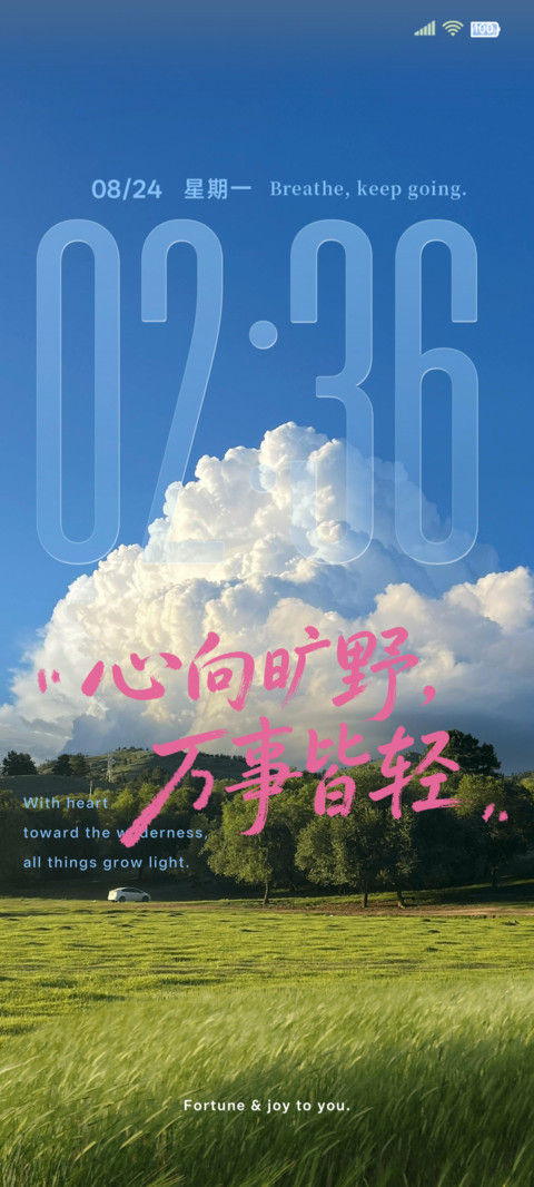OS简约 心向旷野 screenshot