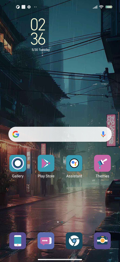 Rainy alley screenshot