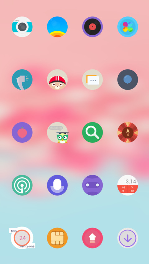 aurora  pink   in design  screenshot