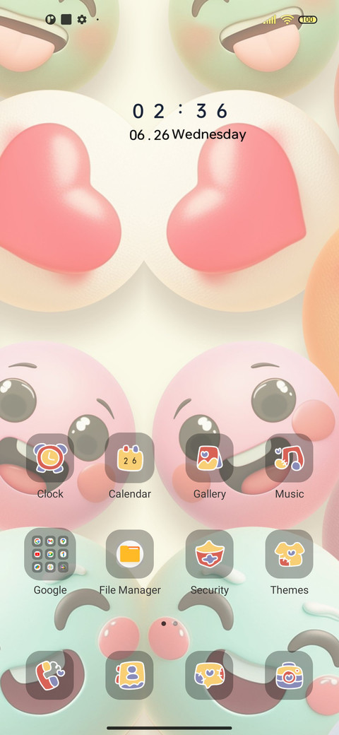 Mood diary screenshot