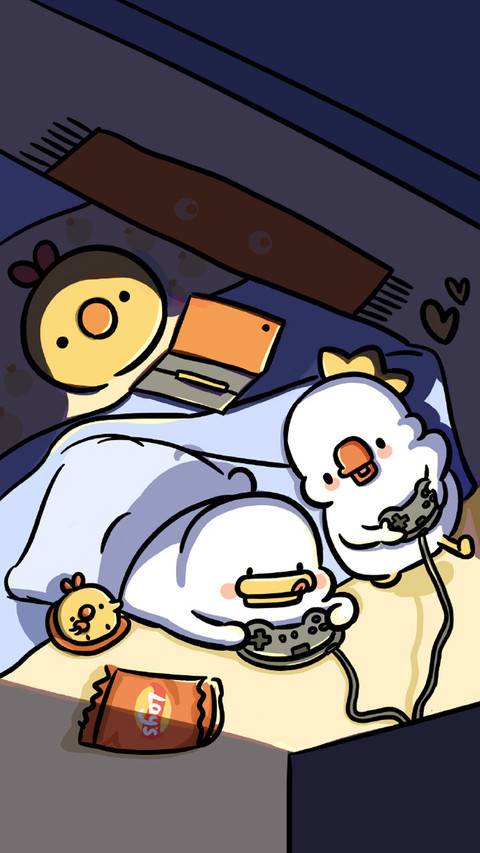 Stay up late and play games screenshot