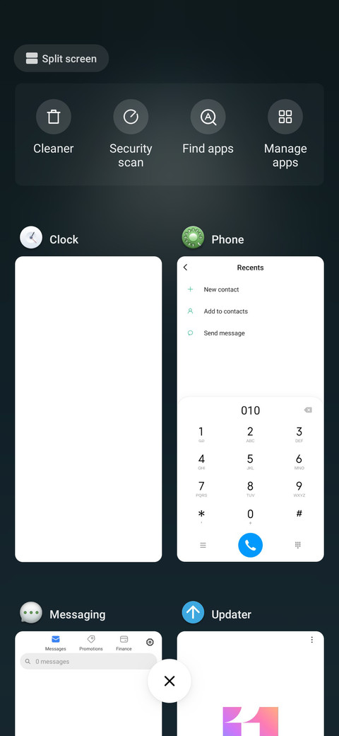 Business mottled screenshot