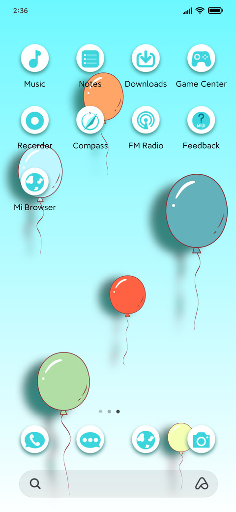 Colorful balloons screenshot