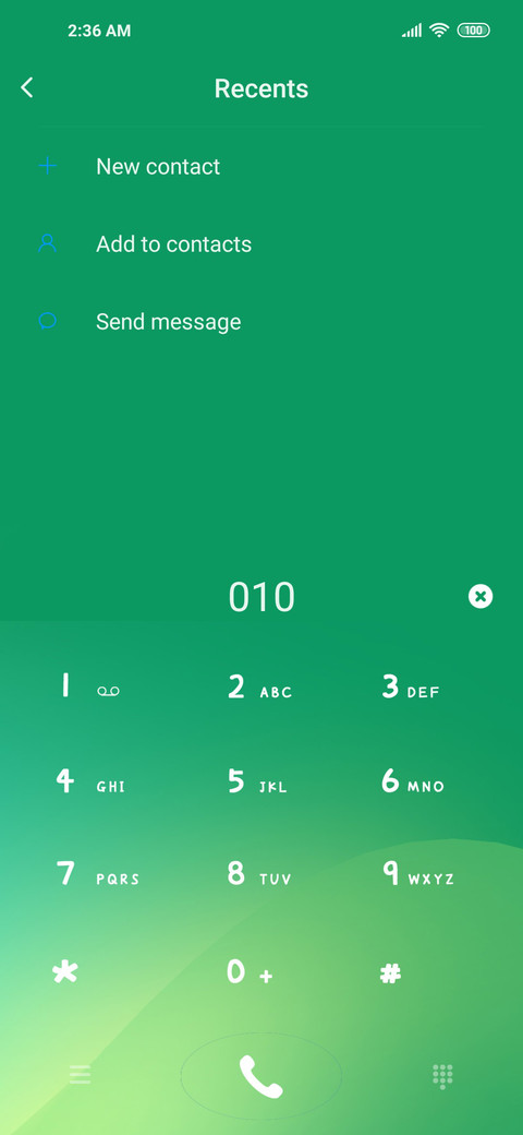 Gradient screenshot