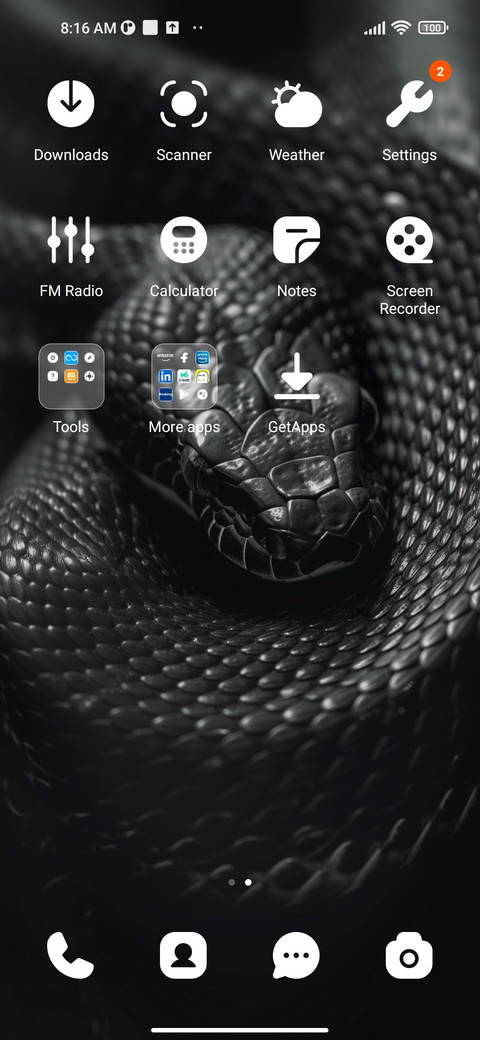 The snake screenshot
