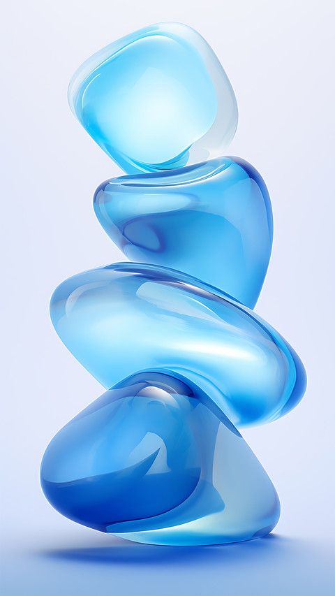 Blue stone abstract screenshot