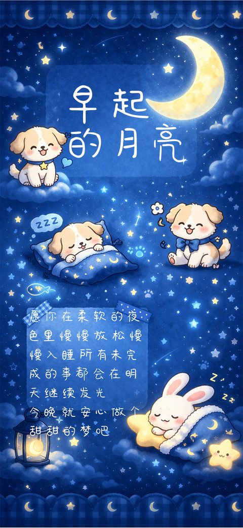 早起的月亮 screenshot