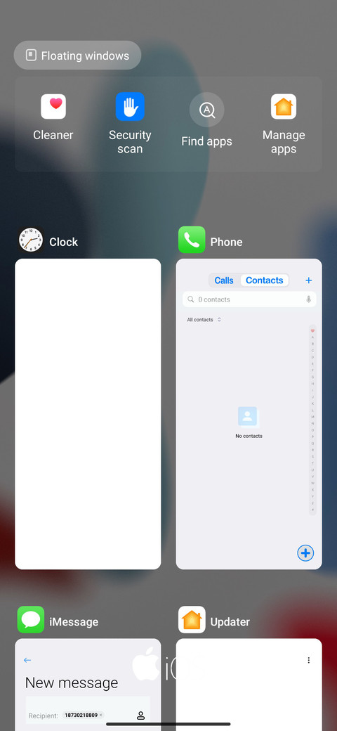 iOX 15 screenshot