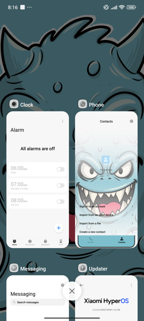 blue monster screenshot