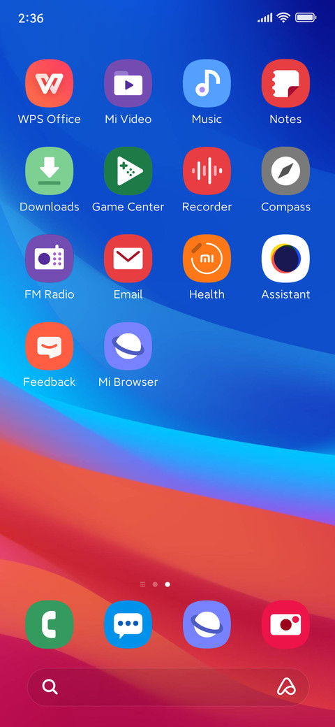 Warna-X UI screenshot