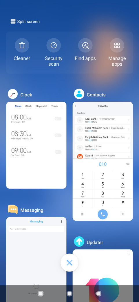 Blue v10 screenshot