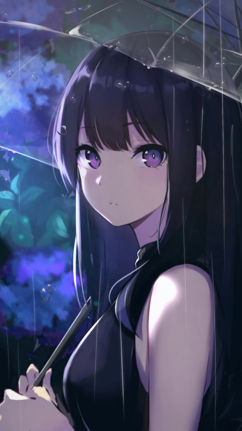 透明雨伞下的少女 screenshot