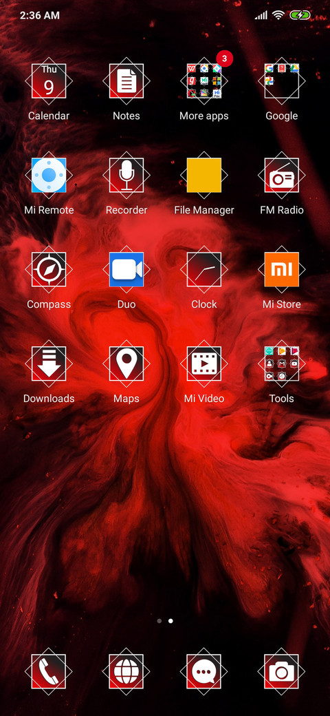 Abstract color -Red_3MDS screenshot