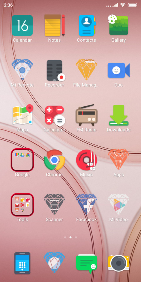 First screenshot