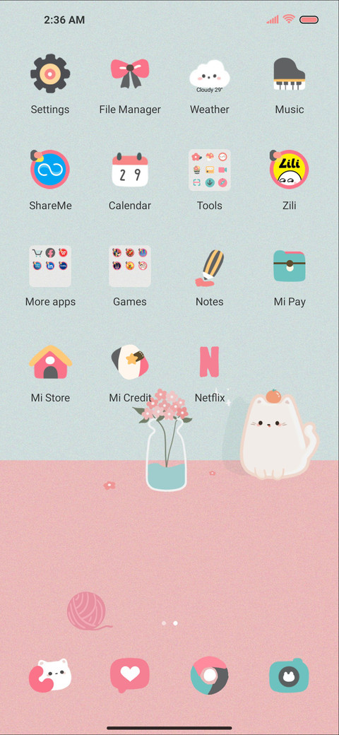 Cherry pink cat screenshot