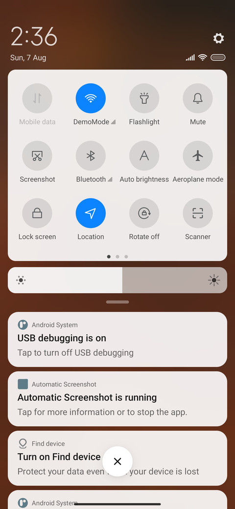 Practice screenshot