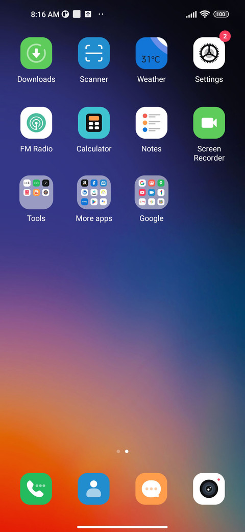 Colorful screenshot