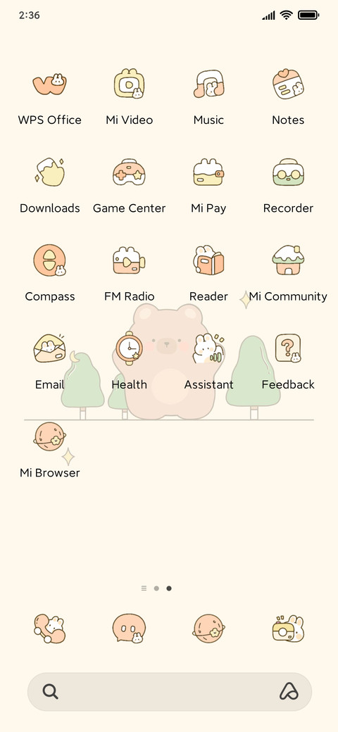 Bear rabbit diary screenshot