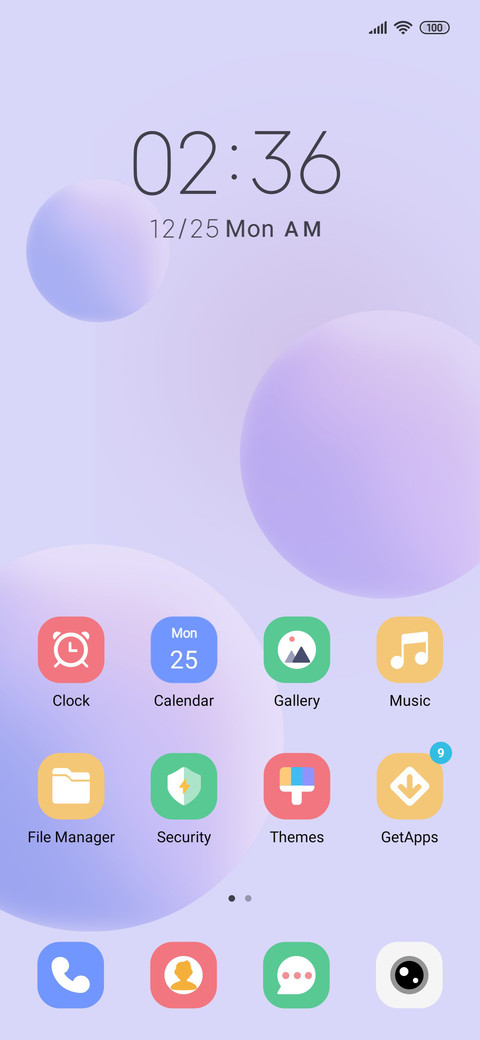 Blue purple sphere screenshot