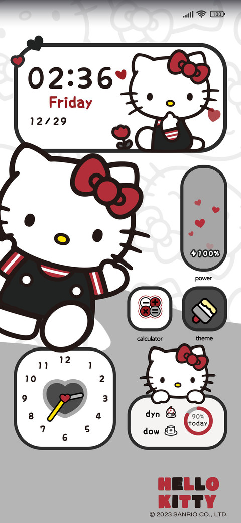Hello Kitty red screenshot