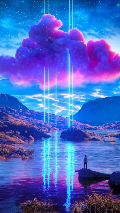 浪漫星空-拍信图库 screenshot