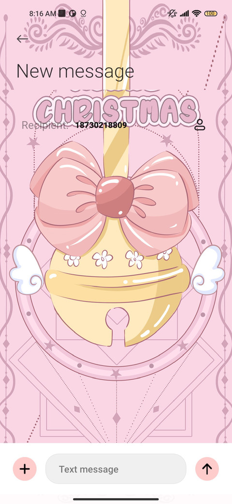 Pink Bell Card screenshot
