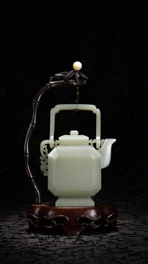 Blue jade lifting beam square teapot screenshot