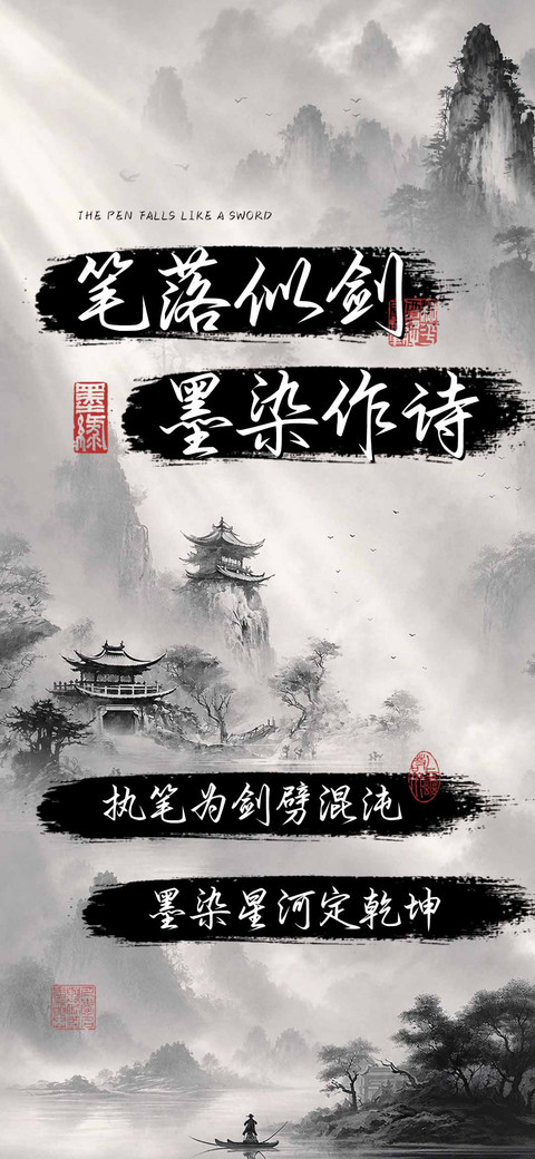 笔落似剑墨染作诗 screenshot