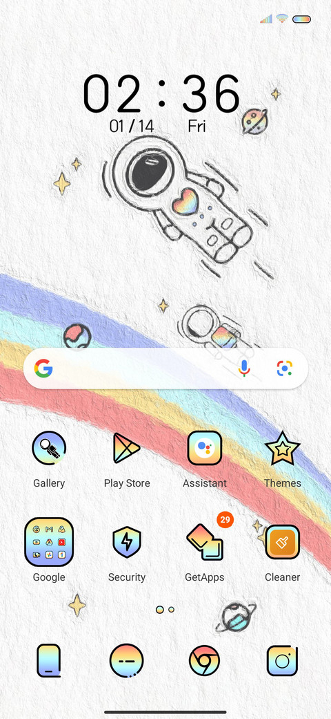 Rainbow astronauts screenshot