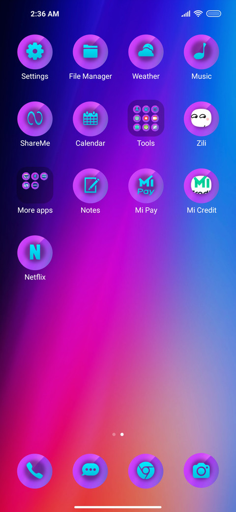 Gradient light screenshot