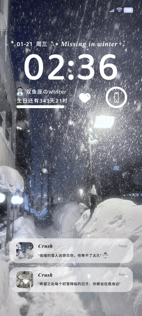 os丁达尔雪景氛围 screenshot