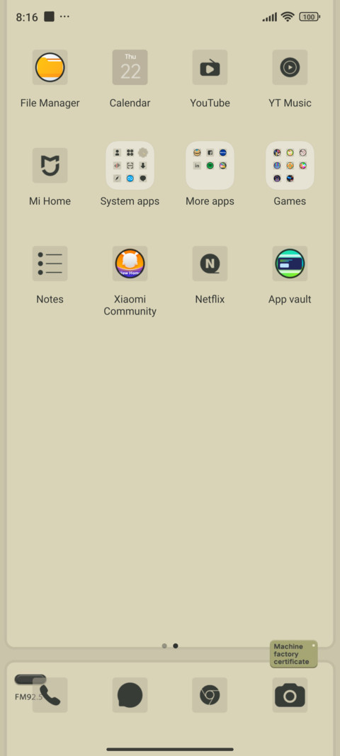 Music player screenshot