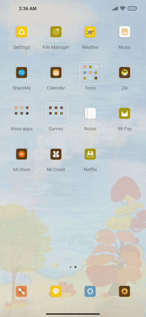 Leaves fall screenshot
