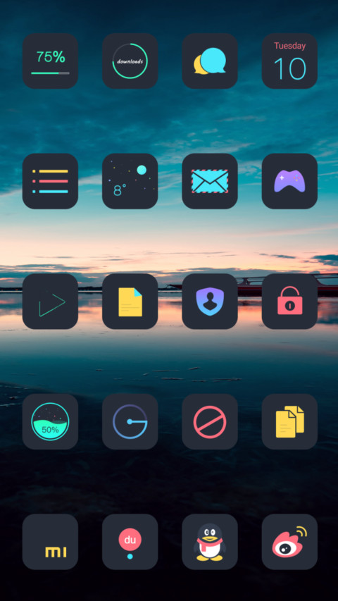 Simple Dark V10 screenshot