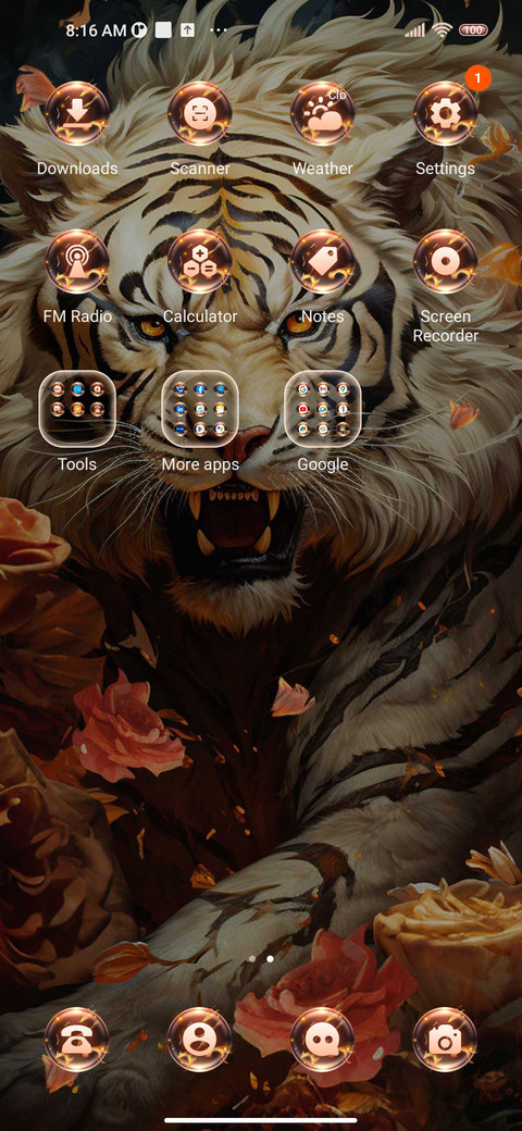 Tiger and Flower screenshot