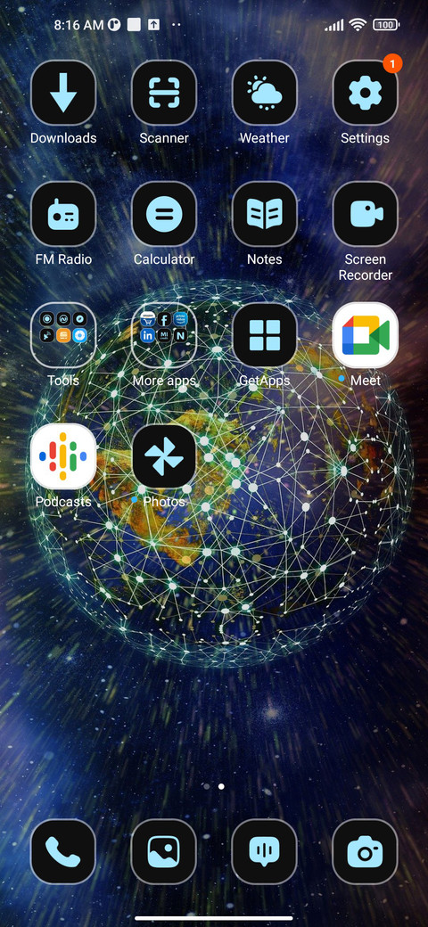 Blockchain Globe screenshot