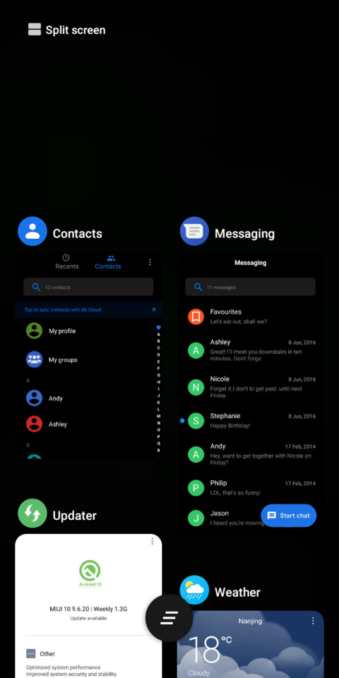 Android 10 screenshot