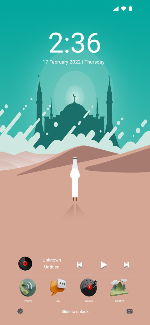 İslâmi 3D Theme screenshot