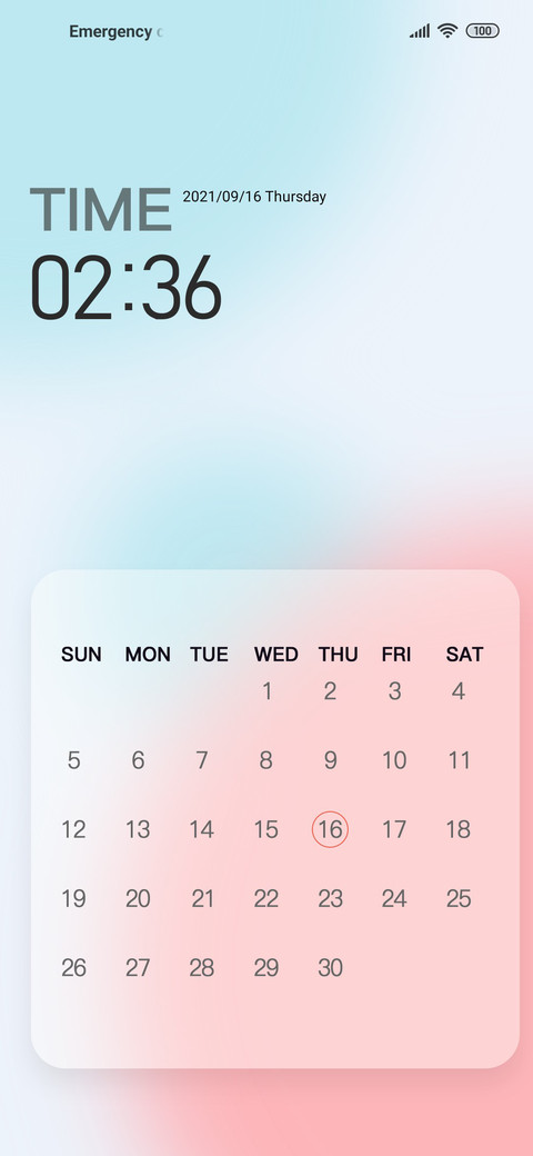Fresh gradient screenshot