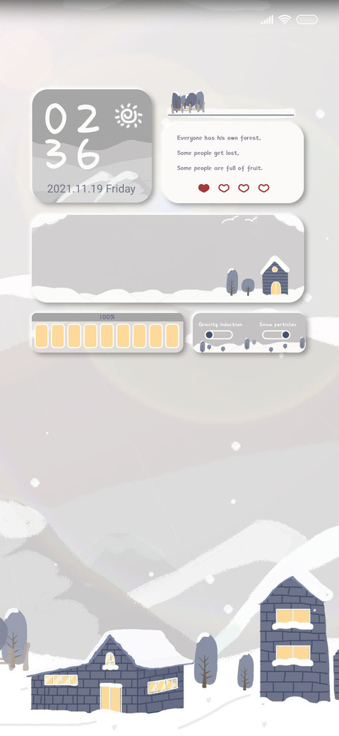 Simple winter screenshot