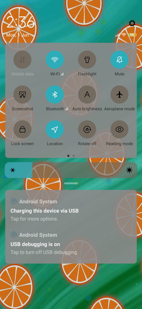 Flowing lemon screenshot