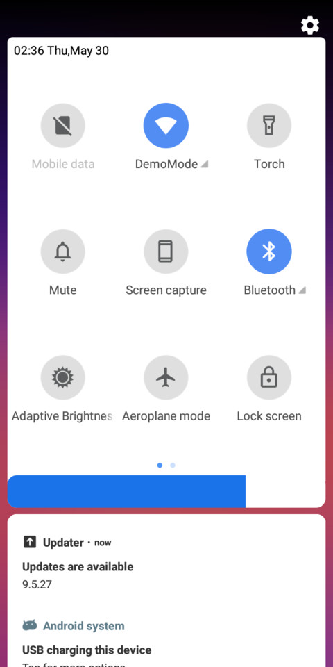 Android Q Notch_DWM19 screenshot