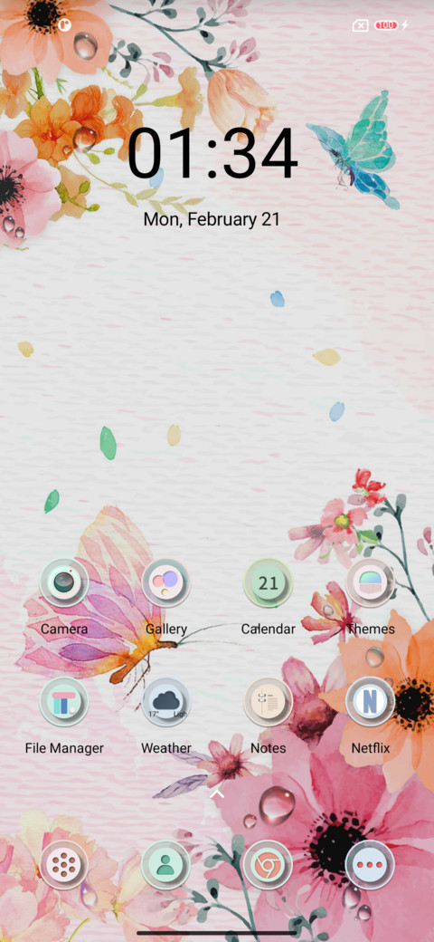 Spring ink flower screenshot