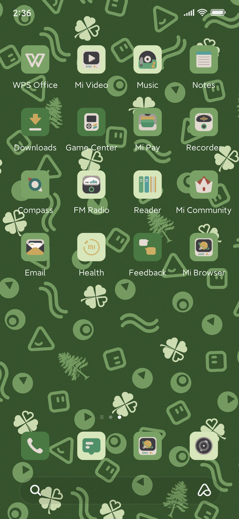Lucky green clover screenshot