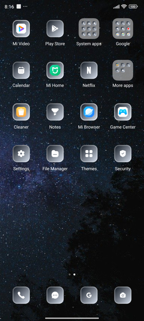 Milky way screenshot