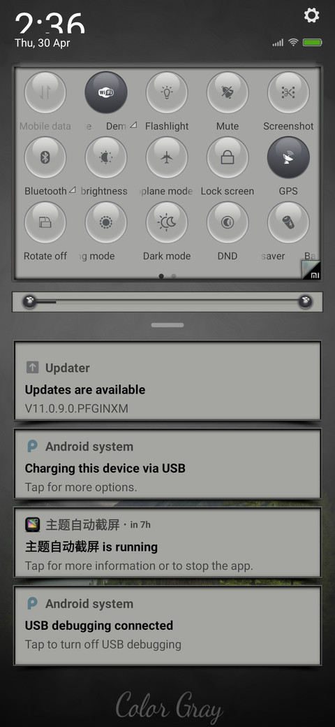 Color Gray screenshot