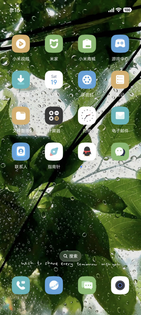 景深清新檐雨观叶 screenshot