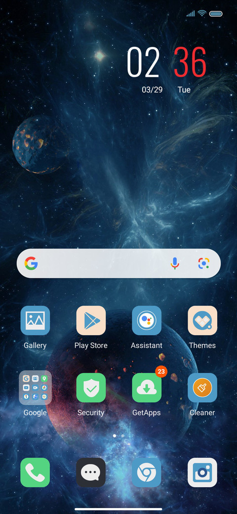 Cosmic space screenshot