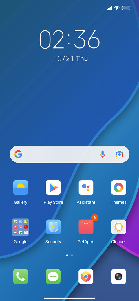 Fog blue screenshot
